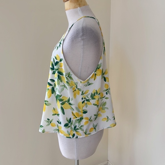 altar’d state large lemon print tank top. - Picture 2 of 8